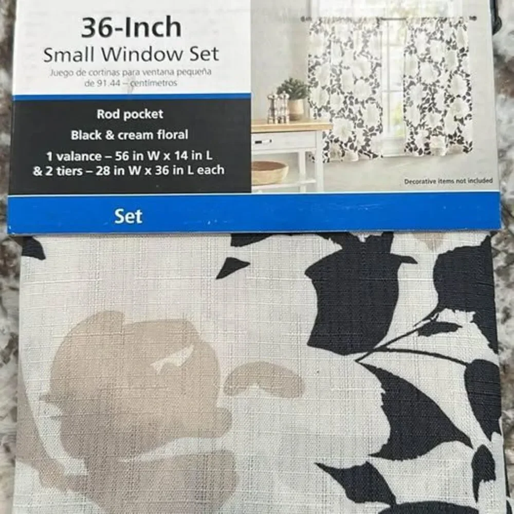 Window Panel 3 Piece Set 36 inches